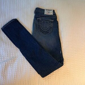 True Religion Dark Blue Skinny Jeans